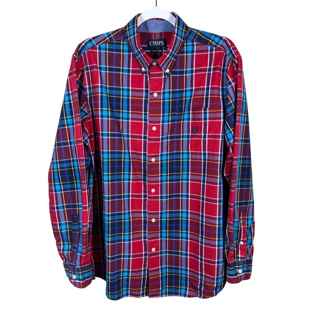 Chaps Men's Large Button-Down Shirt | Classic Casual Essential